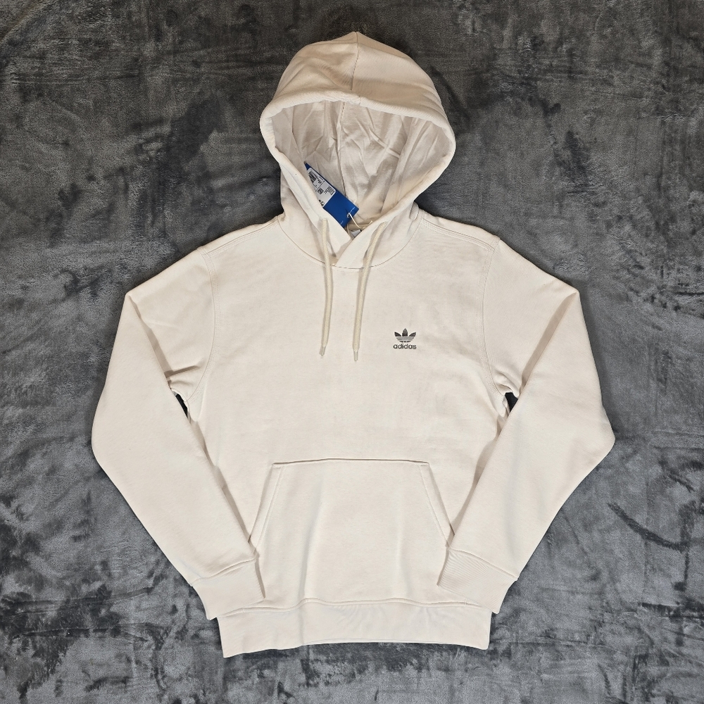 Adidas Originals Trefoil Essential Hoodie Size Small New NWT Cream